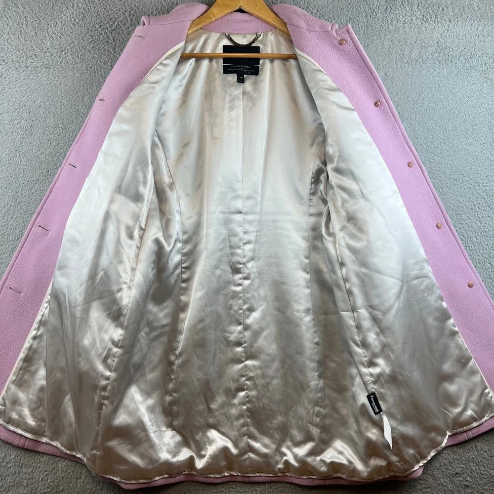 J.Crew Lady Coat Double-Cloth Wool Thinsulate Pink Orchid 12P Petite